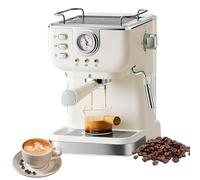 Macchina per caffè Espresso con Pompa a Pressione da 20 Bar, montalatte Multifunzione, Macchina per caffè semiautomatica per Uso Domestico e in Ufficio
