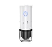 Macchina per caffè espresso elettrica portatile, Macinacaffè ricaricabile con nucleo di macinazione in ramica, macinacaffè elettrico portatile per caffè in polvere e capsule di caffè(White)