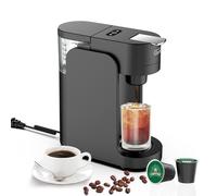 Macchina per caffè espresso, macchina da caffè a capsule con serbatoio d'acqua da 350 ml, supporto per tazza regolabile, funzione di chiusura automatica, compatibile con capsule K-Cup per la