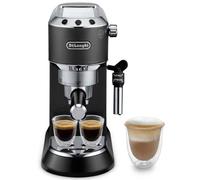 Macchina per caffè espresso manuale Delonghi Dedica Style EC685BK con funzione Flow Stop + macinacaffè in omaggio