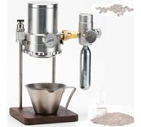 Macchina Per Caffè Espresso Pneumatica, Caffettiera Manuale A Pressione Daria Con Manometro E Valvola Di Sicurezza, Estrazione A 9 Bar, Base In Legno, Concentrazione Regolabile, Per Casa, Viaggi