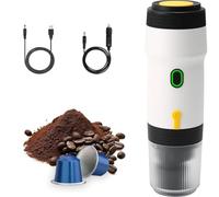 Macchina per Caffè Espresso Portatile 3 In 1,Caffettiera Elettrica Riscaldata per Auto,Compatibile con Capsule NS e Polvere di Caffè Macinato, caffettiera portatile da viaggio per camper, escursioni