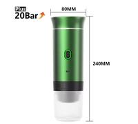 Macchina per caffè espresso portatile 3 in 1 elettrica wireless da viaggio auto