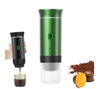 Macchina per caffè espresso portatile, autoscaldante 4-6 min, 3 in 1, piccola carica, larg per una capsula 50 volte,