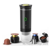 Macchina per caffè espresso portatile elettrica wireless per auto e casa Caffettiera da campeggio Caffettiera da viaggio in polvere con capsule 3 in 1 NO.426