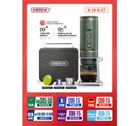 Macchina per caffè espresso portatile HiBREW per auto e casa Caffettiera da campeggio adatta per polvere di capsule Nespresso Dolce H4C H4C Explorer
