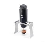 Macchina per caffè espresso portatile, ricaricabile tramite USB, compatta, per auto, ufficio, viaggi, campeggio, viaggi d'affari, nero, 16 x 12 x 18 cm (+ per supporto)