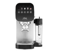 Ufesa Macchina da Caffè Espresso Sienna Latte 20 Bar con Pannello Tattile, Sistema Thermoblock, 1360W, Vaporizzatore, Serbatoio Latte 400ml, Serbatoio Acqua 0,9L, Vassoio ScaldaTazze, Design Compatto