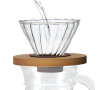 Macchina per caffè in - Borosilicato 1, supporto per cono con versamento manuale Filtro antigoccia riutilizzabile Imbuto Strumento per la preparazione della birra sicuro dal calore | Gocci