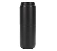 Macchina per caffè Portatile, macinacaffè da Viaggio Tutto in da 350 Ml e Kit per la Preparazione Manuale, Semi Automatica, 15 Impostazioni di Macinatura, Riscaldamento Rapido, per, (BLACK)