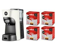 Macchina per Caffè Tiny Eco Bianca Con 64 Capsule Qualità Rossa Incluse