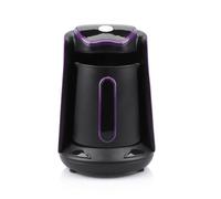 Macchina per caffè turco, macchina per caffè portatile 600 W, macchina per caffè Brewer Include 17,6 once, 4 tazze di caffè Spegnimento automatico anti-traboccamento, Spento per Home Office(Purple)