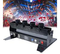 Macchina Per Cannoni Di Coriandoli Lancia pistola portatile a 4 colpi, elettrica, professionale per DJ, per matrimoni sul palco