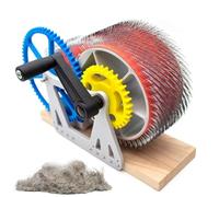 Macchina per Cartoncino di Lana, Manuale Fai -da -Te in Feltro in Feltro di Lana Cardatore, Miscelazione di Colori Veloci, Pettinatura, Rotazione, per Cardare Le Fibre di Lana e Fare Feltro