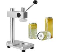 Macchina per Chiudere Manualmente Le Lattine,Strumento per Sigillare I Barattoli Con Base Fissa,Altezza: Entro 30-170 Mm/Calibro Applicabile: 51 Mm,Non Richiede Alimentazione,Per Uso Domestico Silver