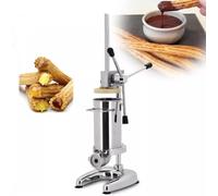 Macchina per Churrera Manuale churros commerciale da 2L e 3L, 5 tipi di stampi per ciambelle, snack verticale in acciaio inossidabile da 3L