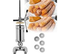 Macchina per Churrera Manuale churros da 2 l e 3 l, riempitrice per ciambelle alla frutta in acciaio inox, riempitrice per churros, crema per cucina e ristorante, 3 l
