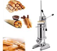 Macchina per Churrera Manuale churros in acciaio inox, elettrica, per fare bastoncini di pasta, commerciale, verticale, ciambelle, churros, 2 l