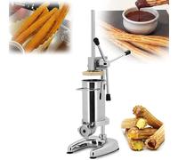 Macchina per Churrera Manuale churros manuale, verticale, in acciaio inox, per bastoncini di pasta fritta, per farcire ciambelle, salsicce, per uso domestico commerciale, 2 l