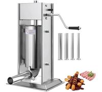 Macchina per Churro Manuale, Insaccatrice Verticale per Salsicce da 3 L/5 L/7 L con Manovella, Pressa per Impasto in Acciaio Inossidabile per Churros, Ciambelle, Churrera Spagnola, Uso Commerciale 5L