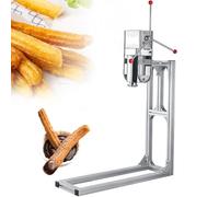 Macchina per churros in acciaio inossidabile, macchina manuale per ciambelle con 4 ugelli, perfetta per ristoranti, panetterie e uso domestico, capacità 3 l