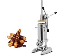 Macchina per Churros Professionale da 2L/3L, Macchina Manuale in Acciaio Inox con 5 Ugelli - Pressa Manuale per Impasto per Panetterie, Ristoranti & Donut 2L