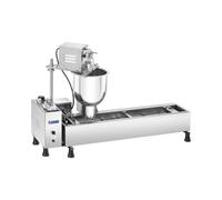 Macchina per ciambelle -10 L - 3.000 W - 450 ciambelle/h - Rubinetto di scarico - Royal Catering RCDM-3K