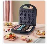 Macchina per Ciambelle Antiaderente, 16 Ciambelle in 5 Minuti, 850W, Sicura e Facile da Pulire e da Usare, Regalo Perfetto, Ideale per Casa, Pasticceria, Feste, Tè - Piastra per Donuts, Donut Maker