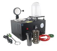 Macchina per colata sotto vuoto, display digitale da 1500 W, strumento di raffinazione ad alta temperatura per gioielli in metallo prezioso, capacità 2L, 1/2 HP, combinazione di fusione a cera persa