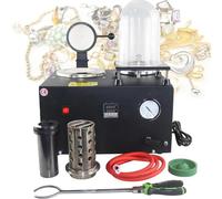 Macchina per colata sotto vuoto e fusione con display digitale, raffinazione ad alta temperatura, crogiolo di grafite, 1500 W per la colata di gioielli in metallo