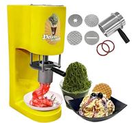 Macchina per con stampi intercambiabili, per gelaterie e negozi | Include 4 stampi intercambiabili, tramoggia da 420 ml, corpo in acciaio inossidabile, avvio a 1 pulsante, potenza 80 W per