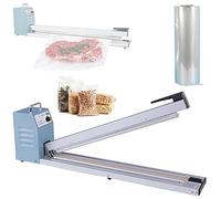 Macchina per confezionamento sottovuoto con sacchetti, macchina per sigillatura manuale con pellicola, controllo della temperatura a 8 stadi, larghezza di sigillatura 28 mm per confezionamento 800MM
