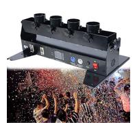 Macchina Per Coriandoli Lanciatore di con 4 pistole, pistola a getto portatile professionale per concerti, feste, teatro, matrimoni