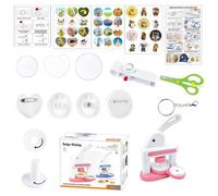 Macchina per Creare Bottoni | Pressa Manuale per Creare Badge e Bottoni,Creatore Di Badge - per Progetti Fai Da Te Attività Familiari Genitore-Figlio e Didattiche in Classe