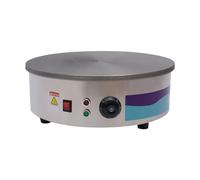 Macchina per crêpes, 45 cm, 3 kW, 220 V, con spatola e distributore di impasto