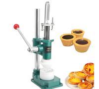 Macchina per crostata di uova, macchina manuale per cuocere conchiglie di crema pasticcera, crostate al formaggio, crostate a forma di fiore con 1 stampo, perfetta per biscotti crêpe