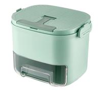 Macchina per cubetti di ghiaccio con coperchio Easy Press|Vassoio per cubetti di ghiaccio con coperchio e contenitore, Macchina portatile da 52, Cassetto portaoggetti Easy Press per casa, campeggio
