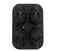 Macchina per cubetti ghiaccio a forma teschio a tema, C | Stampo per ghiaccio in silicone a rilascio facile per succhi whisky, cocktail, strumento da cucina per uso