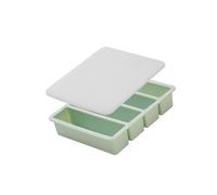 Macchina per cubetti ghiaccio in silicone qualità con coperchio a scatto, perfetta per cubetti a lungo termine nel congelatore per cocktail e bevande