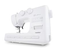 Macchina per cucire a braccio libero MEDION SM60 (60 watt, 60 punti diversi con asole, luce di cucitura a LED, infilatore automatico, pulsante di inversione, tagliafilo, MD10689) bianco