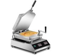 Macchina per Cuocere Vapore Frittelle Pesce Essiccato per Snack Commerciali, Macchina per Cuocere Vapore Frittelle Pesce Fossile 2800W con Controllo Intelligente Temperatura,A