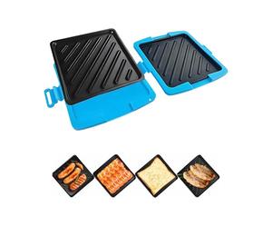 Macchina per | Dispositivo grill a microonde | Pressa per antiaderente per snack | per studenti, ufficio, dormitorio, casa | Per toast, formaggio grigliato, panni, lavoratori,