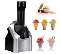 Macchina per dolci vegani con cromatura, macchina per dessert surgelati senza latticini da 200 W per alternative al gelato, frutta morbida, sorbetti e yogurt gelato