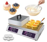 Macchina per dorayaki elettrica, Piastra per pancake soufflé commerciale con due piastre in rame puro, Controllo temperatura digitale 220V 0-260℃, Macchina da banco antiaderente per casa panificio