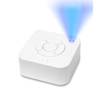 Macchina per dormire a rumore bianco, aiuto per adulti e bambini, 9 suoni lenitivi, rumore bianco, onde dell'oceano, pioggia, ecc., ricaricabile, portatile con luce LED che respira, timer 15/30/60