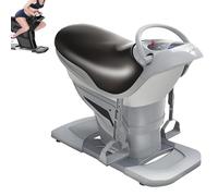 Macchina per equitazione elettrica, simulatore di equitazione 3D per interni con display a LED, macchina per addominali vibrante con monitor calorie, 20 velocità, per vita e gambe(Gray)