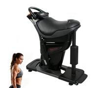 Macchina per equitazione elettrica, simulatore di equitazione silenzioso 3D per interni, attrezzo per addominali - Attrezzatura per allenamento completo per la casa, l'ufficio e il soggiorno(Gray)