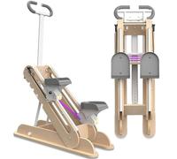 Macchina per esercizi pieghevole per scale, manubrio regolabile e pedali per allenamento completo, attrezzatura compatta per palestra domestica