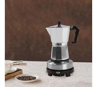 Macchina per espresso elettrica da 500 W, mini fornello elettrico per caffè espresso singolo, 6/3 tazze, con piastra riscaldante, macchina per caffè espresso (300 ml)
