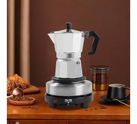 Macchina per espresso elettrica da 500 W, mini fornello elettrico per caffè espresso singolo, 6/3 tazze, con piastra riscaldante, macchina per caffè espresso (150 ml)